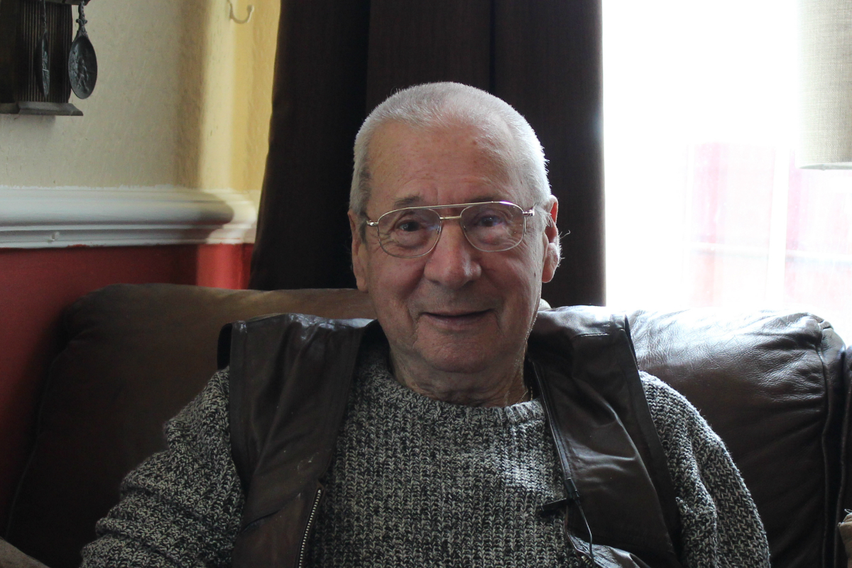 COPD patient Don, sat at home