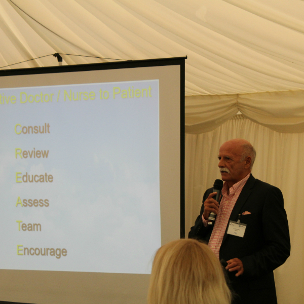 Ian Kenworthy addressing the North Wesr COPD Joint Collaborative event