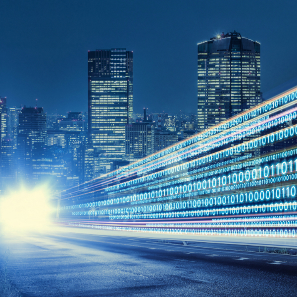 Graphic representing innovation within a city.