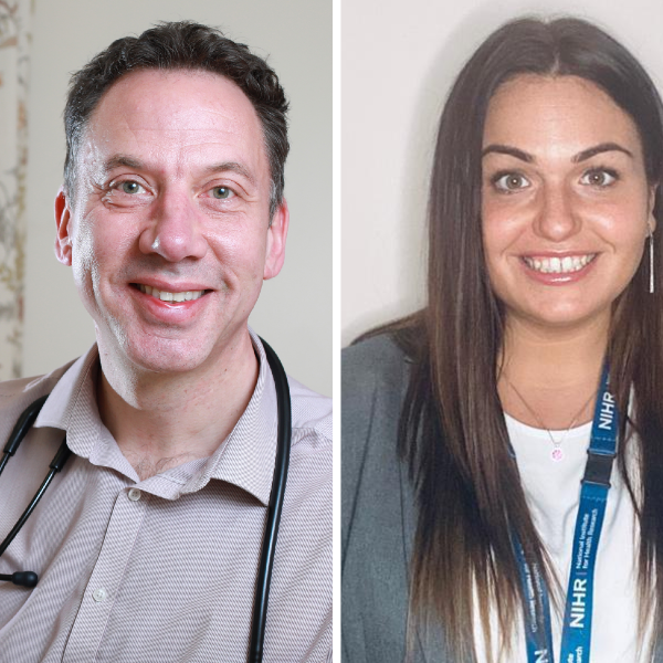 Professor Andy Ustanowski and Sarah Fallon, Chief Operating Officer, NIHR Greater Manchester Clinical Research Network