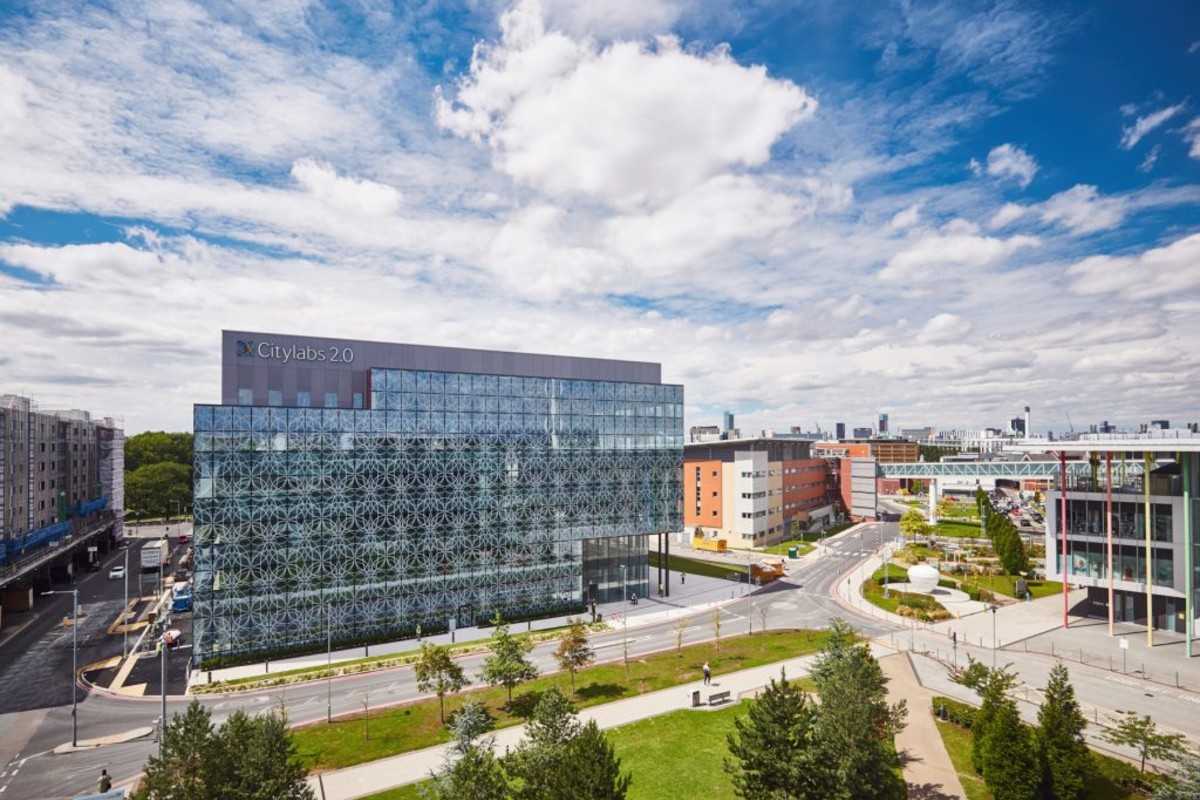 Outside of Citylabs 2 building in Manchester