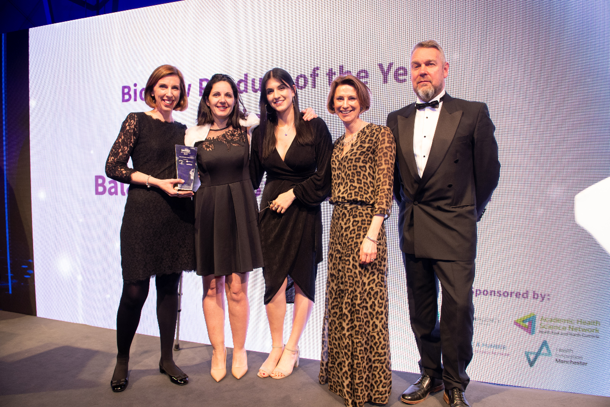 Richard Deed (right) with Balance App, winner of the Product of the Year Award.