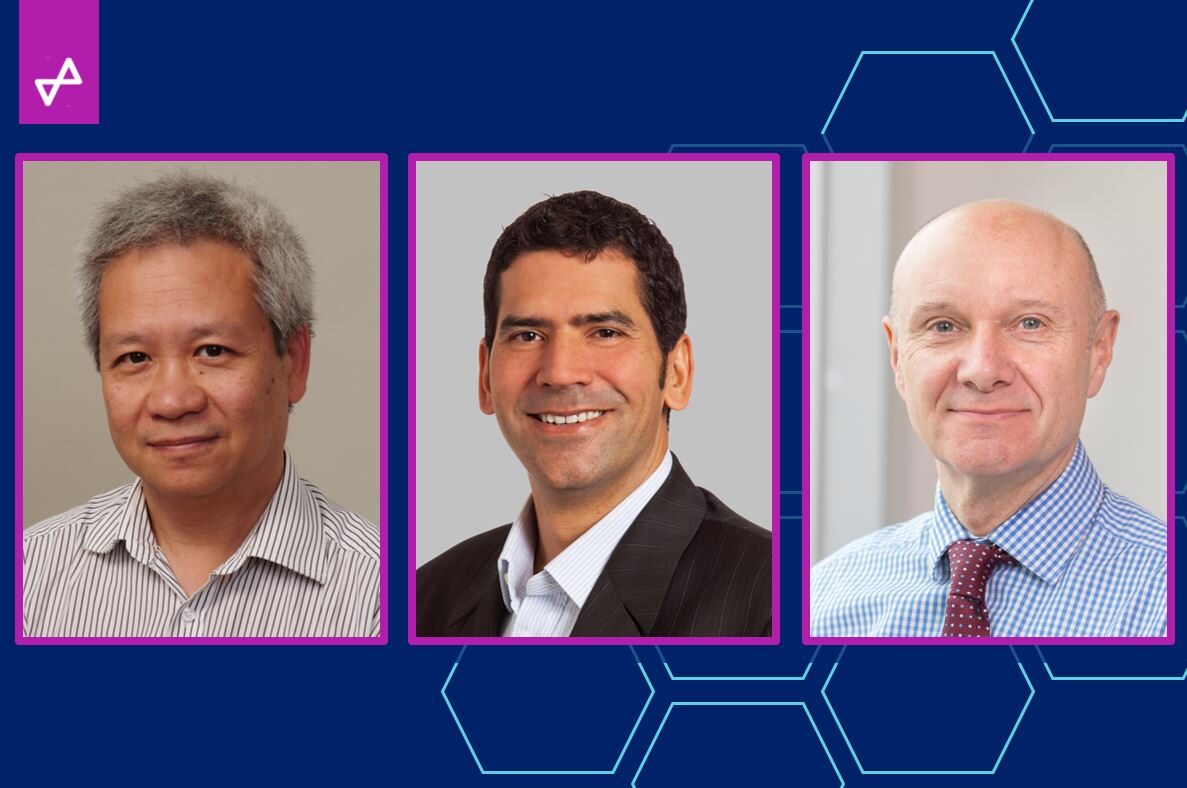 Professor Steven Myint, Dr. Mark Chakravarty and Steve Oldfield CB