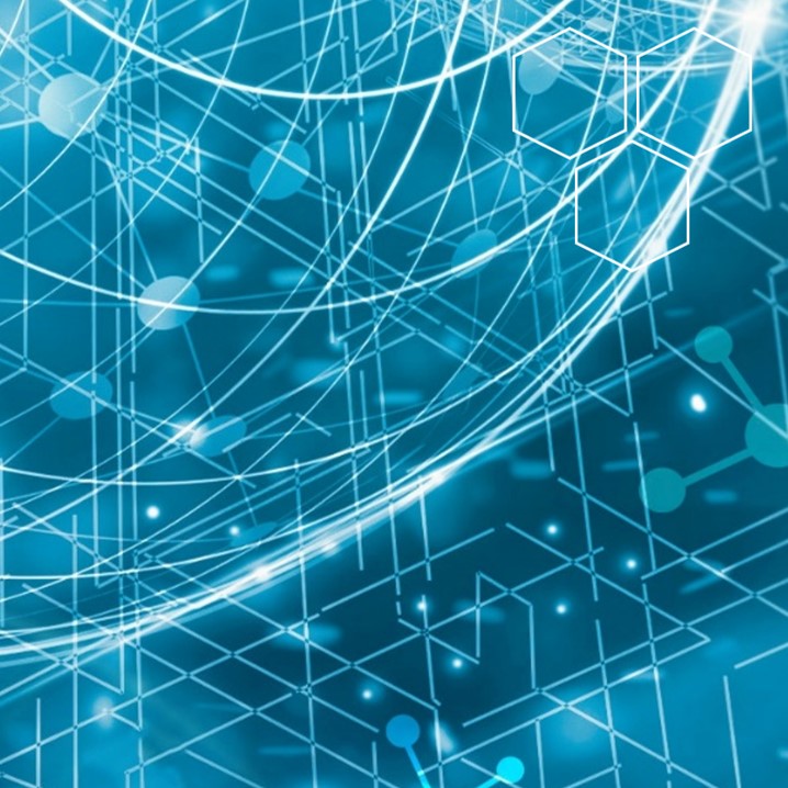 A graphic representing health innovation.