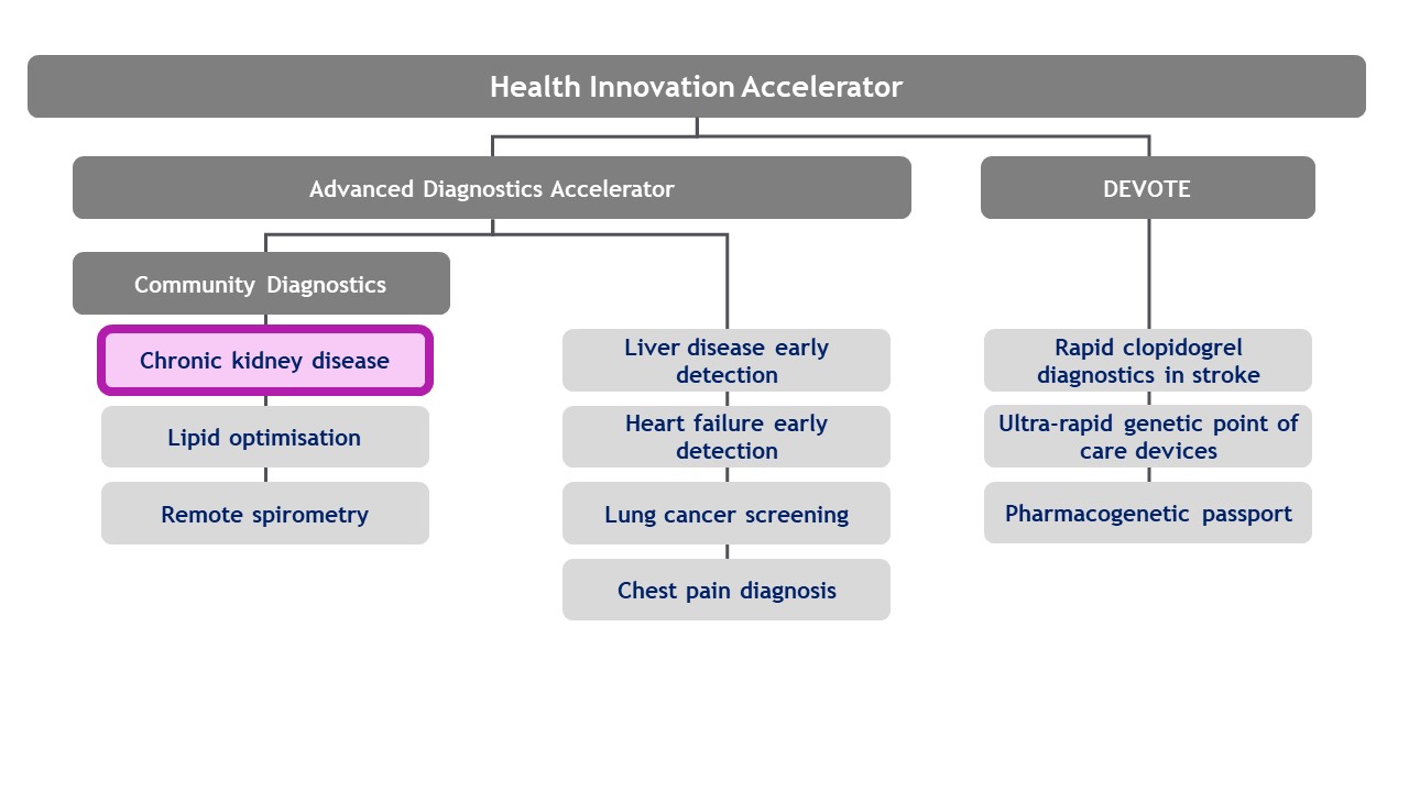 An image displaying all Health Innovation Accelerator projects.